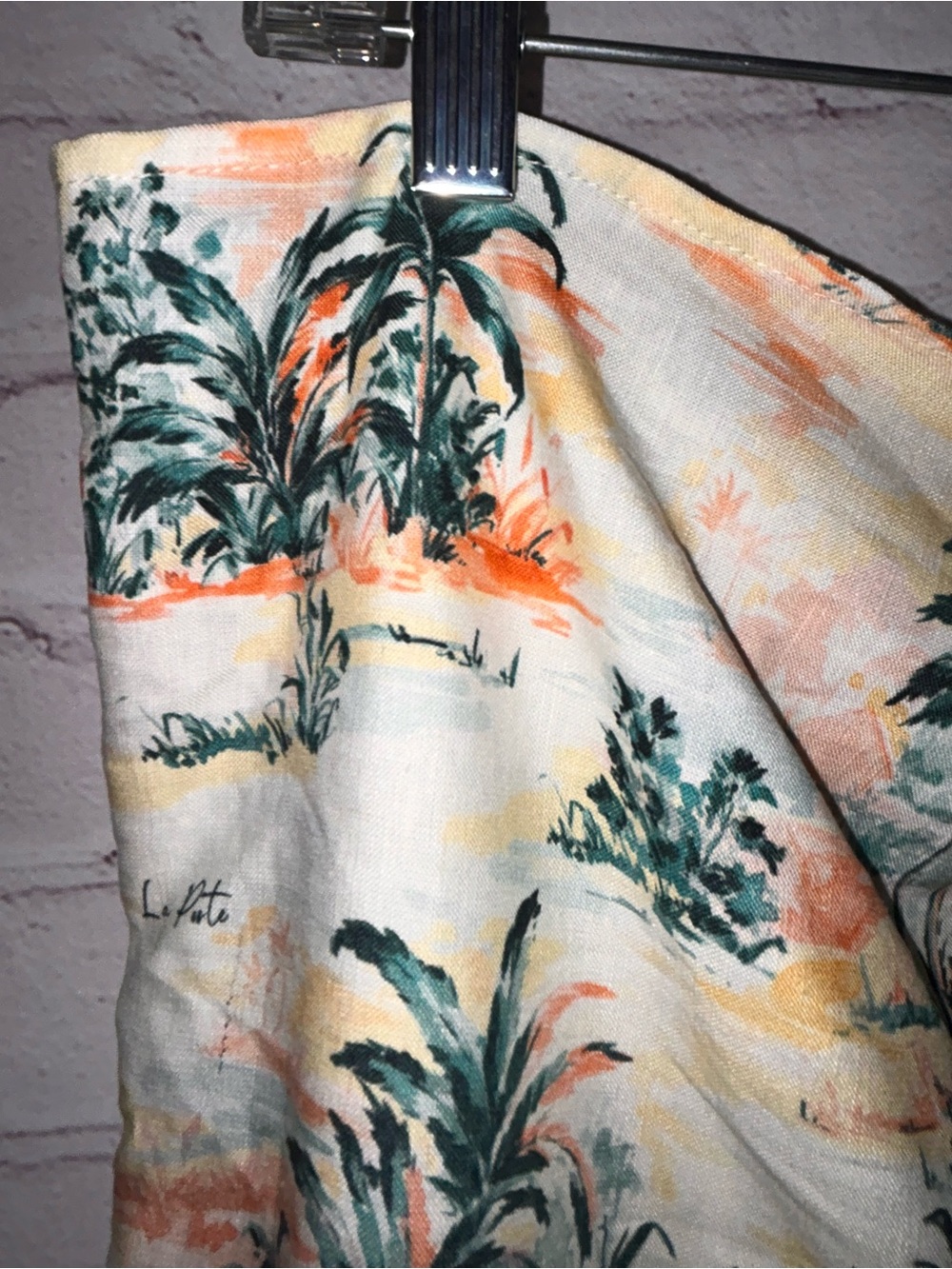 La Porte Palm Print Sarong size S NWT - Picture 3 of 8
